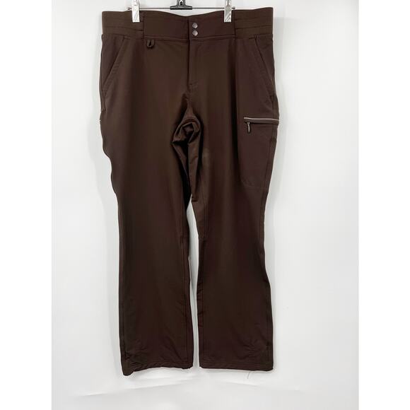 Duluth Trading Co Quick Dry Hills Water Repellent Pants Brown Size 16/33 - Picture 1 of 7